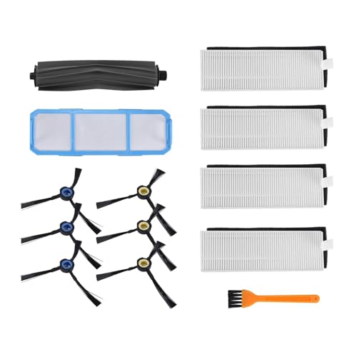 Kompatibel mit Silvercrest SSR1 SSRA1 ILife A9S A9 A7 Roboter-Staubsauger, Hauptbürste, Seitenbürste, HEPA-Filter, Teileersatz