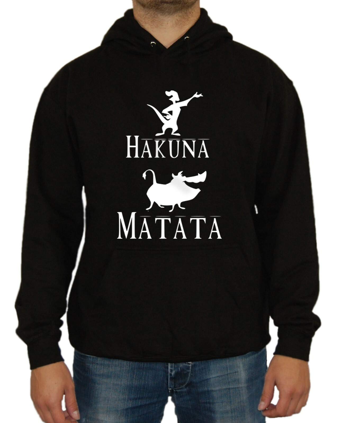 Artshirt Factory Hakuna Matata Kapu M1, Farbe: Schwarz, Größe: XL