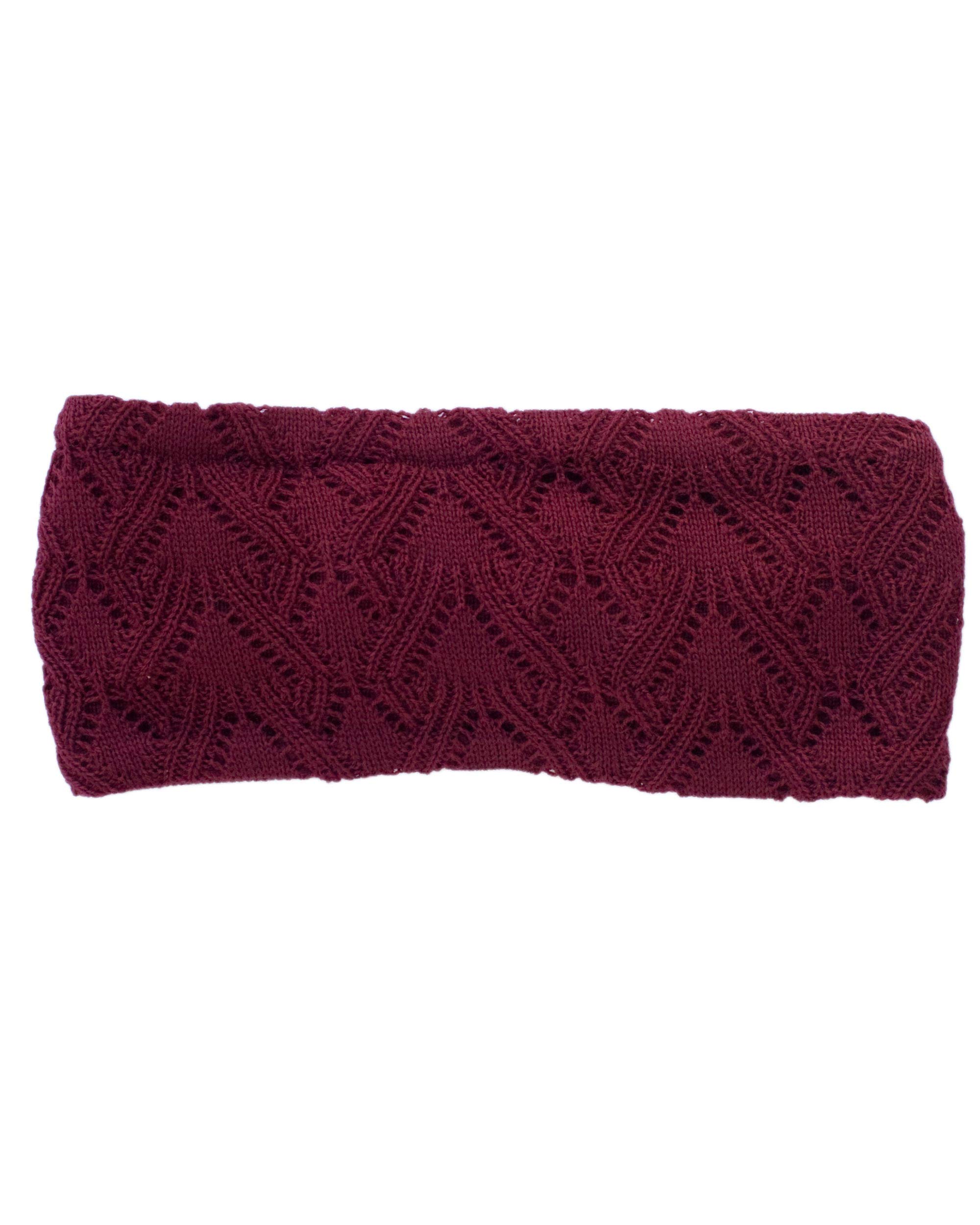 Invero, Merino Stirnband Marie, 100% Wolle (Vino)