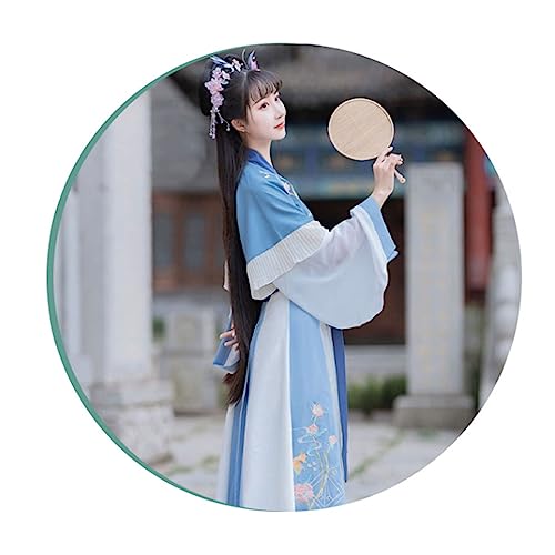 Frühling Hanfu Frauen Erwachsene Kostüm Verbesserung Wei Jin Super Fee Schwere Industrie Stickerei, XL=164-174cm