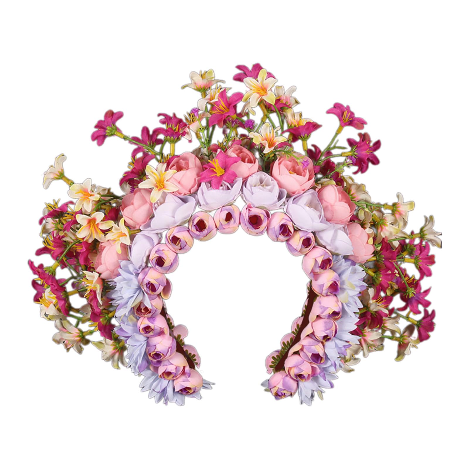 Ethnisch inspirierter Kopfschmuck, stilvoller Blumen-Haarschmuck für Damen und Mädchen, modischer Haarschmuck mit Blumenmotiv