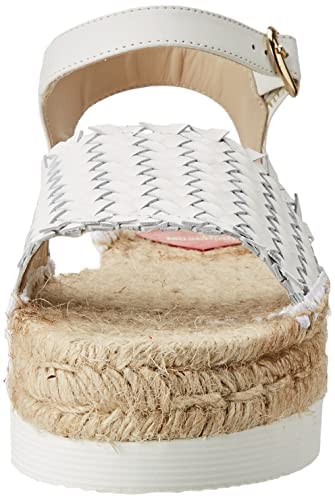 Love Moschino Damen Espadrillas Fahrer-Slipper, Weiß, 38 EU