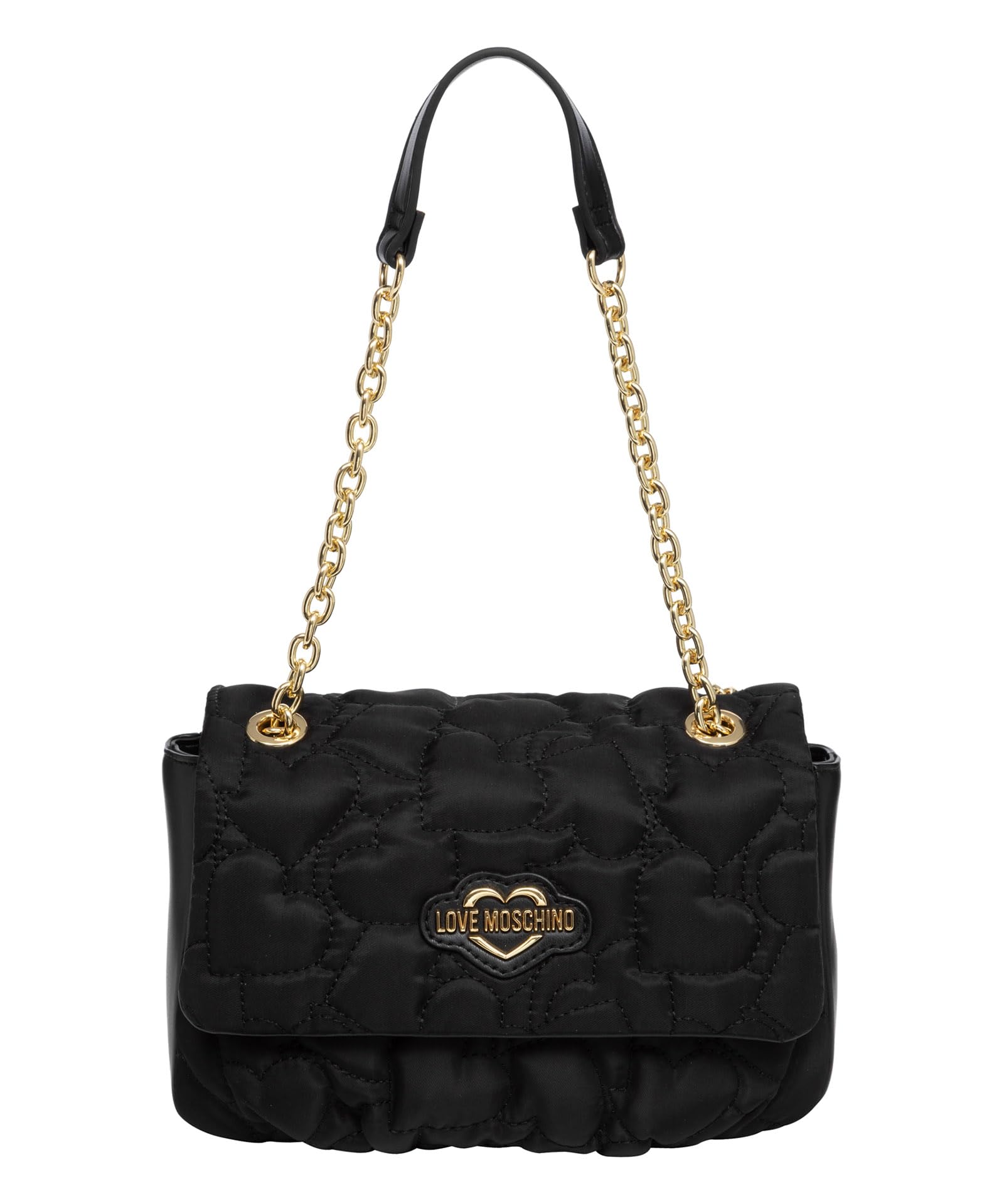 Love Moschino damen puffy heart Schultertasche black