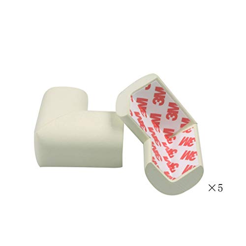 AnSafe Eckenschutz, 10 Packung Mit Innen- Kindersicherheit Schutz Schwamm Wrap (12 Farben Optional) (Color : White)