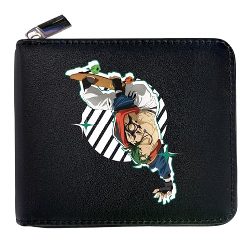 RYNDEX SK8 The Infi-nity Geldtasche Anime, Spaß Süß Kawaii Kartenetui mit Münzfach, Kindergeldbörse für Ausweis Banknote Münze Foto(Color:Multicolor 14)