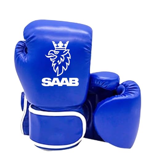 RYNDEX Boxing Gloves S.A.A.B, Boxen Punchinghandschuhe, Geeignet für Boxen Kickboxen Gemischte Kampfsportarten, Stabilität(Blue,14OZ)