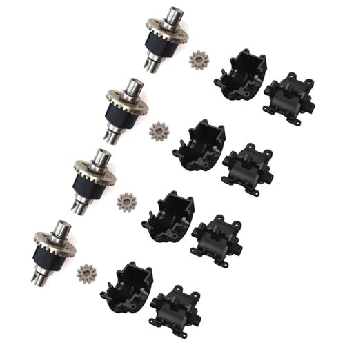 Oladfiop 4 Set Metall Differential und Getriebe für SG1603 SG1604 SG1605 UD1601 UD1602 UD1603 1/16 RC Car Upgrades Teile