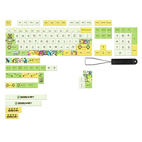 Torribala Fünfseitige Sublimations-Tastenkappe mit 135 Tasten für Mechanische Tastatur-Tastenkappen