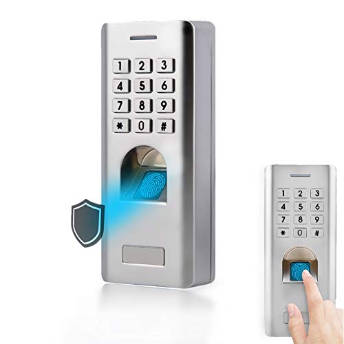 Fingerabdruck Türschloss, Metall Zutrittskontrollsystem, Fingerabdruck Zugangskontrolle, Zugangskontrolle Fingerabdruck Codeschloss mit Keypad, Wiegand 26 Digit Output, für Home Sicherheit