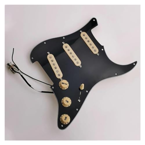 Standard-Pickguard-Tonabnehmer E-Gitarre Langlebige 7-Wege-Typ voll beladene Schlagbrett-Tonabnehmer SSS Single Coil Gitarren-Tonabnehmer (Color : D)