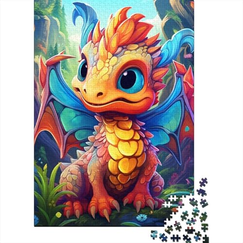 Art Dragon Baby Puzzles für Erwachsene und Jugendliche, 500 Teile, Puzzles für Erwachsene, Puzzles aus Holz für Erwachsene und Jugendliche 20,47x14,96 Zoll