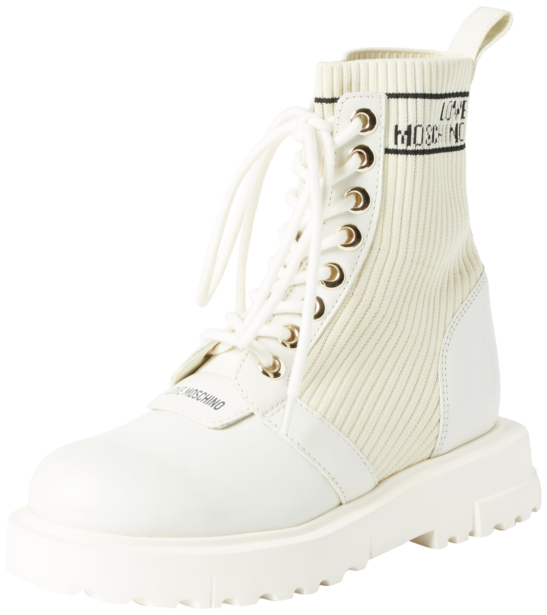 Love Moschino Damen Stiefel, Weiß, 36 EU