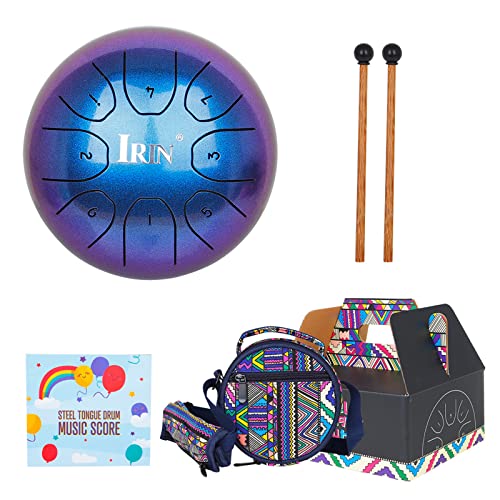 Slit Drums Steel Tongue Drum 5.5 Inch 8 Tone C Keys Handpan Drum With Drumsticks Bag Percussion Instrument For Yoga