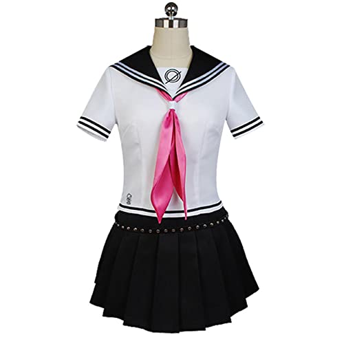 JGZGCG Anime Danganronpa Mioda Ibuki Cosplay Kostüm Bunte Teufel Horn Perücke Für Frau Halloween Karneval Kostüm Requisiten