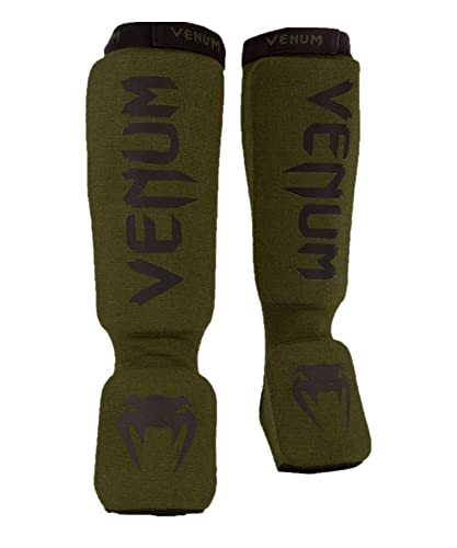 Venum Kontact Schienbein- und Fußschutz, Khaki/Schwarz, Größe S