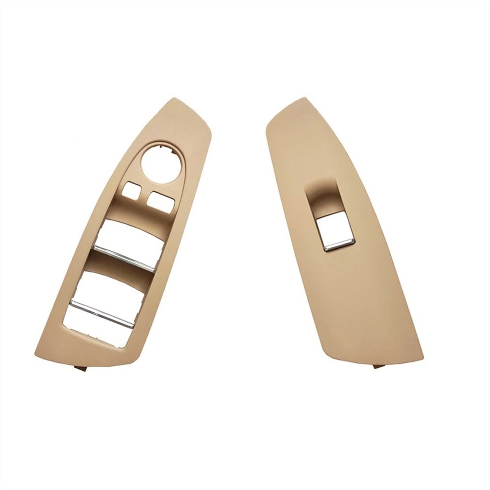 DOFABI LHD-Innenraum-Auto-Vordertür-Fensterheberschalter-Abdeckungsverkleidungsersatz, for, for 7er F01 F02 730 735 740 745 750 760 Türgriff(Beige One Pair)