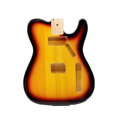 Korpus Für E-Gitarre Aus Pappelholz, Sunburst-Farbe, Gitarrenzubehör, Gitarren-Fass-Korpus, Hochglanz-Finish (Color : 29 Sunbrust)