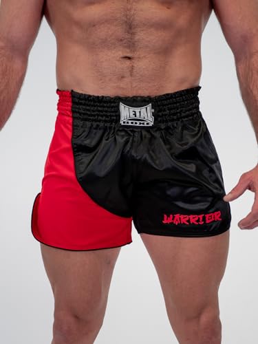 METAL BOXE Short Kickboxing Warrior Noir/Rouge L