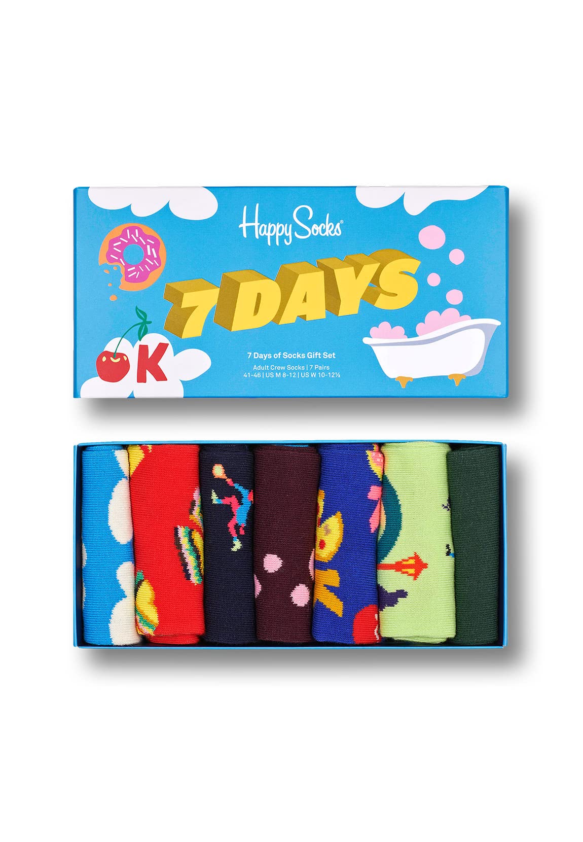 Happy Socks Damen 7 Day Gift Set Socken, Multi, 36-40