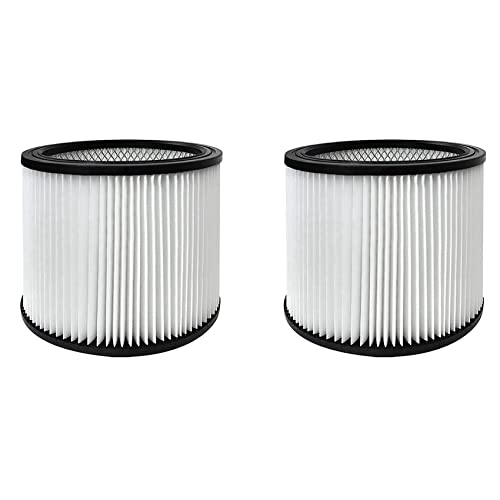 Naugan 2 x Ersatzfilter für Shop Filters 90304 90333 90350 passend für die meisten Nass-/Trockensauger ab 1,7 l