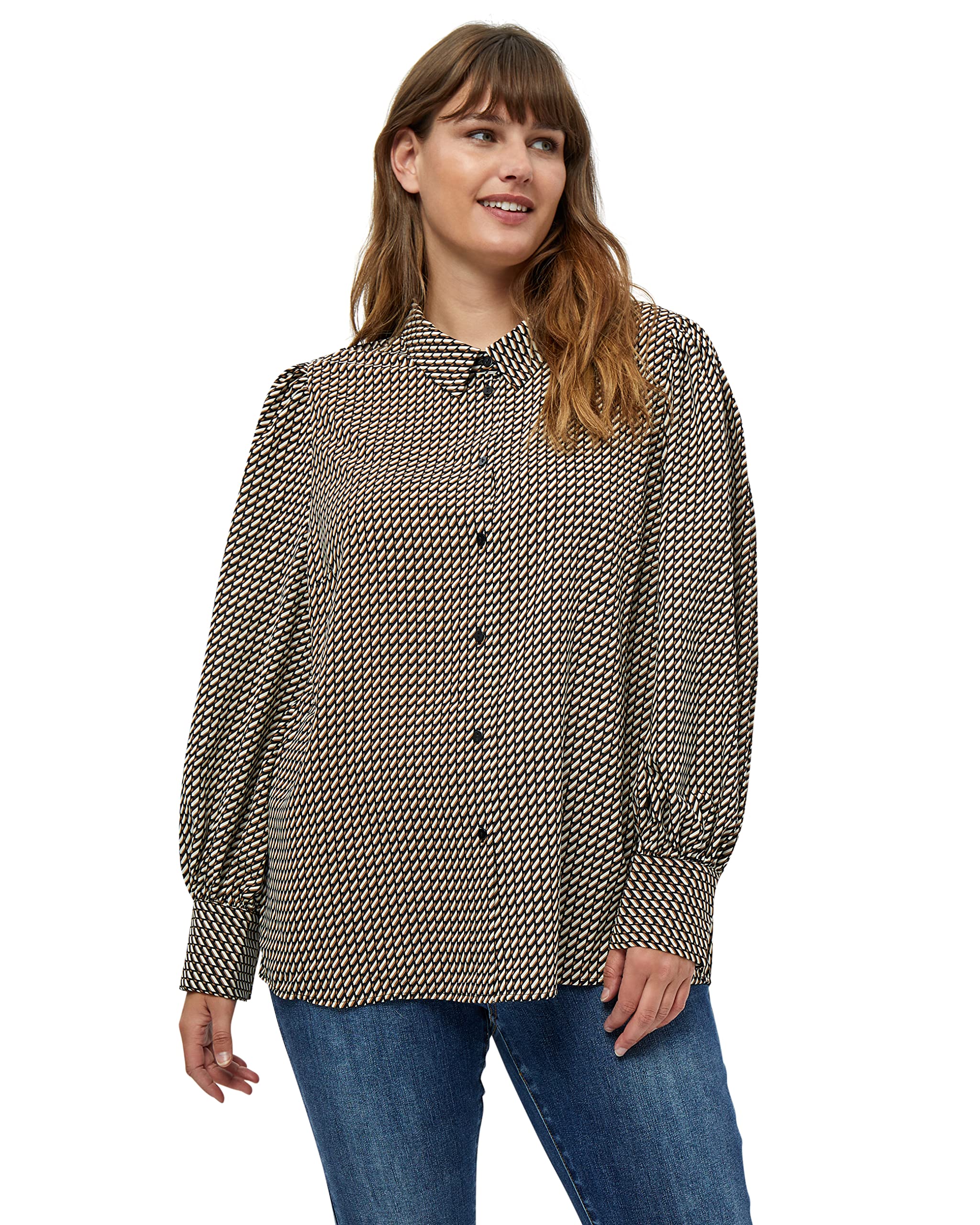 Peppercorn Damen Giada Shirt Curve 8 Schwarz 52