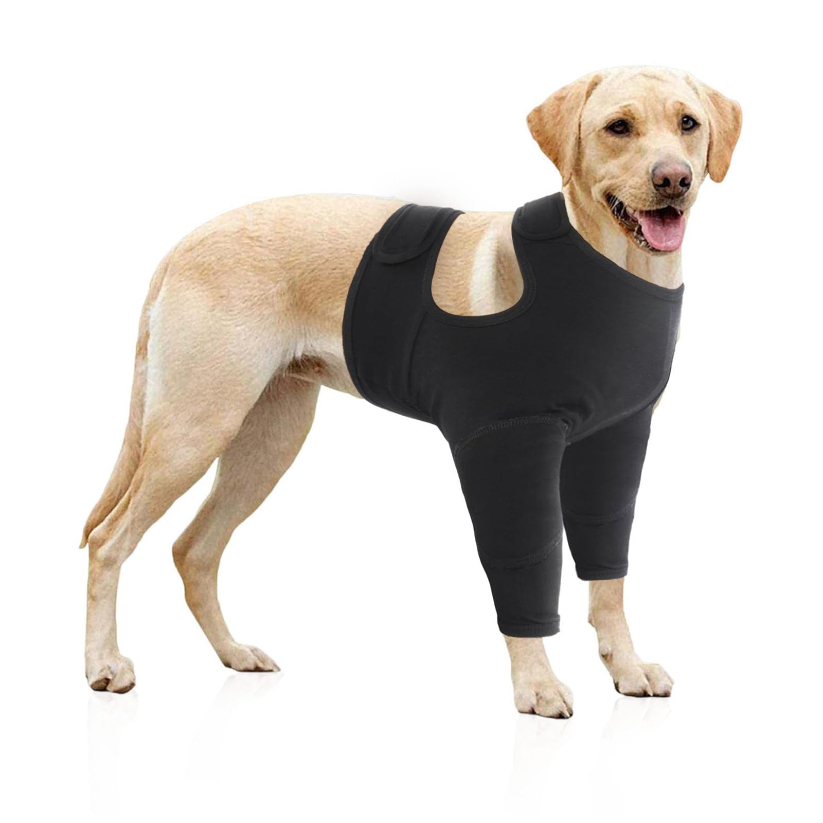 Hunde-Leggings für Vorderbeinbandage für Wärme und Unterstützung für verletztes Altern gegen Lecken, mehrere Größen, weniger Beschwerden