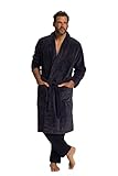 JP 1880 Herren Bademantel Mikrofaser ROBE, grau, 5XL