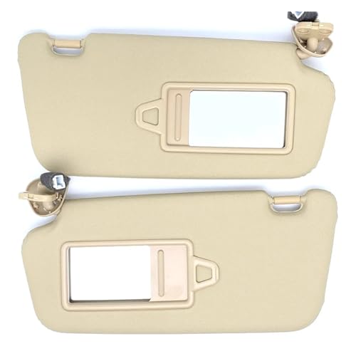 Car Inside Sonnenblende Für Hyundai Für Accent 2006-2007 Sonnenblende Sonnenschirm Montage Sonnenblende Assy OEM 852101E860XU 852201E860XU Vorderseite Sonnenblende(Beige Pair 2pcs)