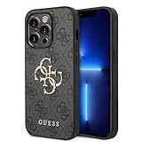 CG MOBILE Guess Handyhülle – iPhone 15 Pro Max Handyhülle in Grau 4G Big Metal Logo Logo Anti-Kratzer, Bequem & Langlebig Hartschale mit Zugänglichen Anschlüssen