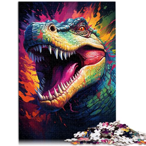 Puzzle zum farbenfrohen Malen eines Krokodils, 1000 Teile, Puzzle für Erwachsene, Geschenke, Holzpuzzle, Weihnachtswunschliste mit Weihnachtsmann, 1000 Teile (50 x 75 cm)