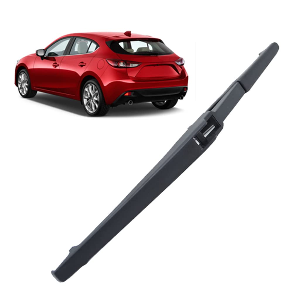 KUPK 12" Auto Heckscheibenwischer für Mazda 3 BM 2013-2018, Wischerblatt hinten Windschutzscheibe Ersatz Heckwischerarm Scheibenwischer Teile