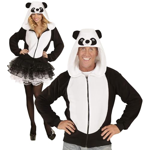 Widmann - Kostüm Panda, Fleecejacke mit Kapuze