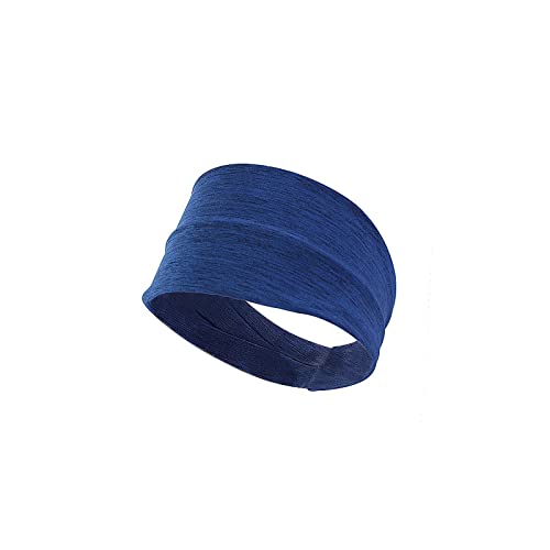 HJBFVXV Sport-Stirnbänder Sport Elastische Stirnbänder Yoga Frauen Stirnbänder Kopfschmuck Headwrap Turban Headwear Solid Color Stirnband(Blue)