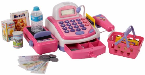 My cash register - 261780 Kasse pink Scannerkasse fÃ¼r Kaufladen viel ZubehÃ¶r