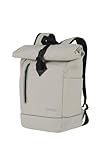 TRAVELITE Rolltop Rucksack wasserfest, Fahrradrucksack, Freizeitrucksack mit Rolltop Verschluss & Reflektoren, BASICS, 48 cm, 19 Liter