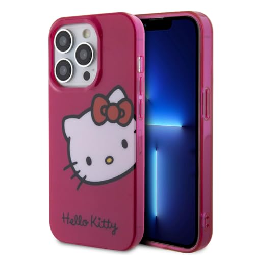 CG MOBILE Hello Kitty Rückseitenschutz für iPhone – Kitty Head – Rosa (iPhone 15 Pro Max)