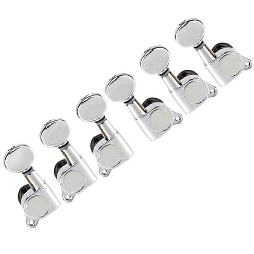 Strings Tuning Pegs Mechaniken Für Gitarre 3L3R Kleiner ovaler Griff, vollständig geschlossener Wickler, Gitarren-Stimmkopf-Set, Zubehör (Color : 3/4)