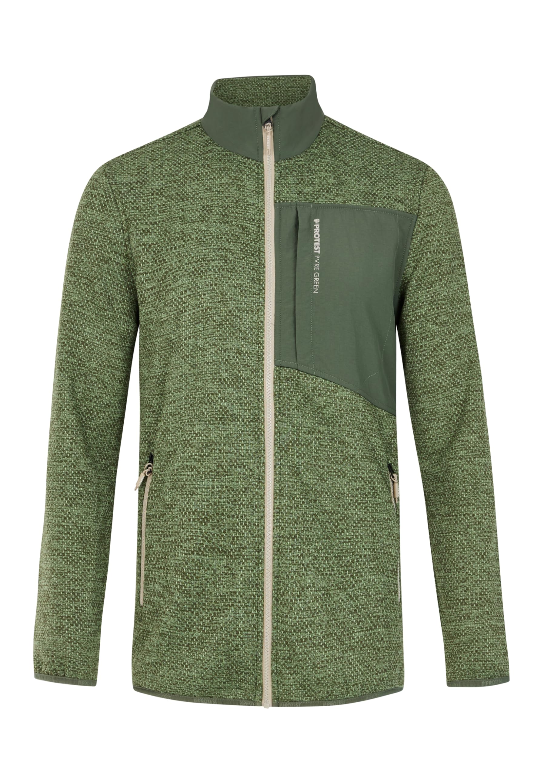 Protest Men Fleece PRTHARPER Marl Green XXL