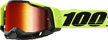 100 Percent Racecraft 2 Neon Yellow, Crossbrille verspiegelt