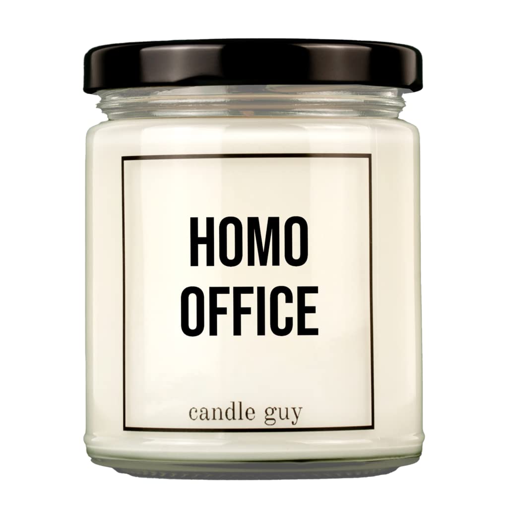 candle guy Duftkerze | Homooffice | Handgemacht aus 100% Sojawachs | 70 Stunden Brenndauer