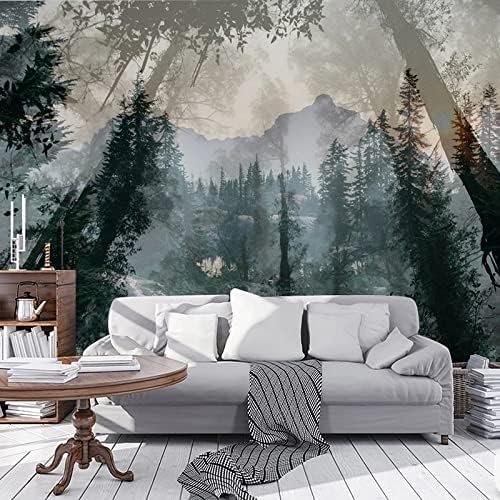 XLMING Waldkulisse 3D Tapete Home Dekoration Wohnzimmer Sofa Schlafzimmer Tv Hintergrund Wand-430cm×300cm