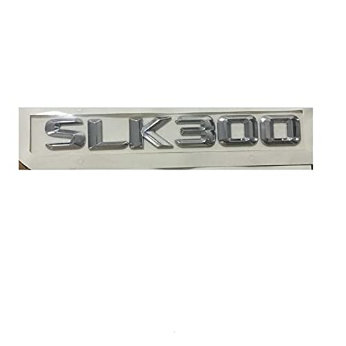 SCHAAN Chrome SLK 300" Auto-Kofferraum hinten Buchstaben Wort Abzeichen Emblem Buchstabe Aufkleber Aufkleber kompatibel mit Mercedes Benz SLK300 Autoaufkleber