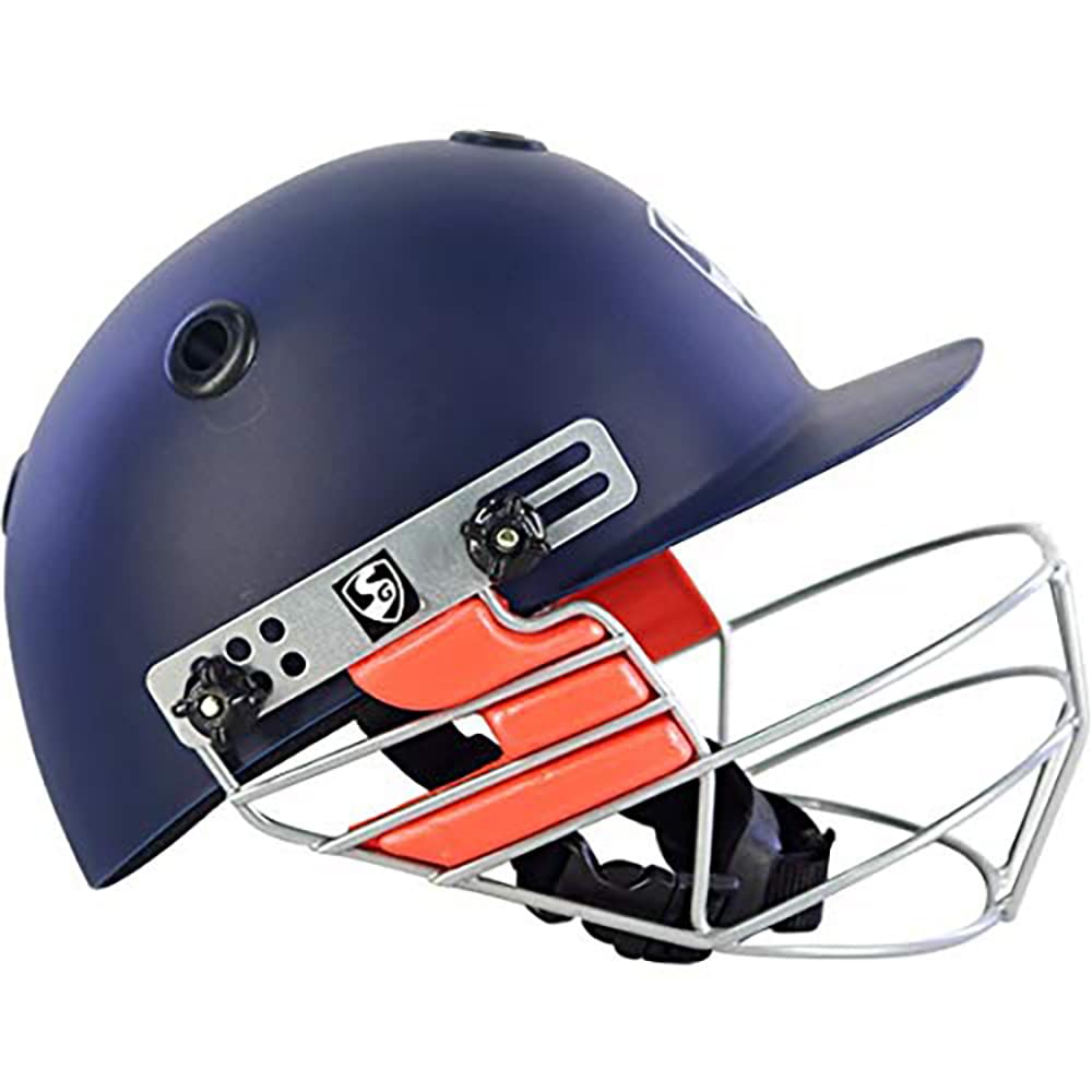 SG Unisex – Erwachsene optipro Cricket Helmet, Navy Blue, Jugend