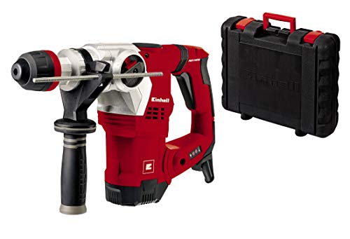 Einhell Bohrhammer TE-RH 32 E (1250 W, 5 J, Bohrleistung Ø 32 mm, SDS-Plus-Aufnahme, Metall-Tiefenanschlag, Vibrationsdämpfung mit Andruckanzeige, Koffer)