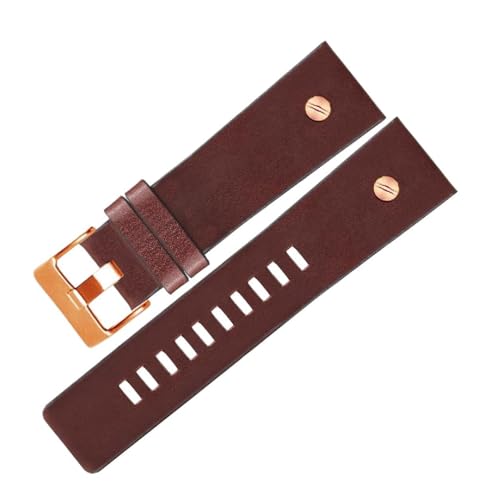 SpaRcz Echtes Leder-Uhrenarmband mit Dornschließe, Herrenuhr-Zubehör, 22-34mm, Farbe 10, 24mm