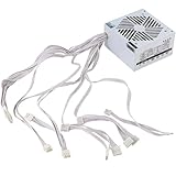 Qsvbeeqj 650 W Netzteil für PC-Computer, 650 W Netzteile, 650 W, hochtemperaturbeständig, 12 cm Lüfter für Gaming