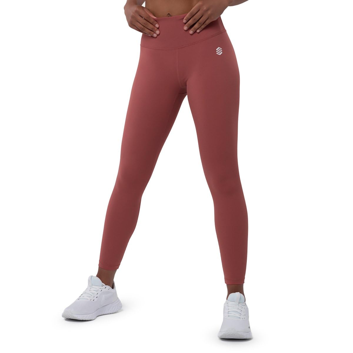 SIROKO Terrakotta-Leggings für Damen, mittlere Größe, Terrakotta/Kupferrot, L