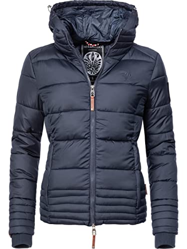 MARIKOO Damen Winterjacke Steppjacke Sole Navy Gr. XS