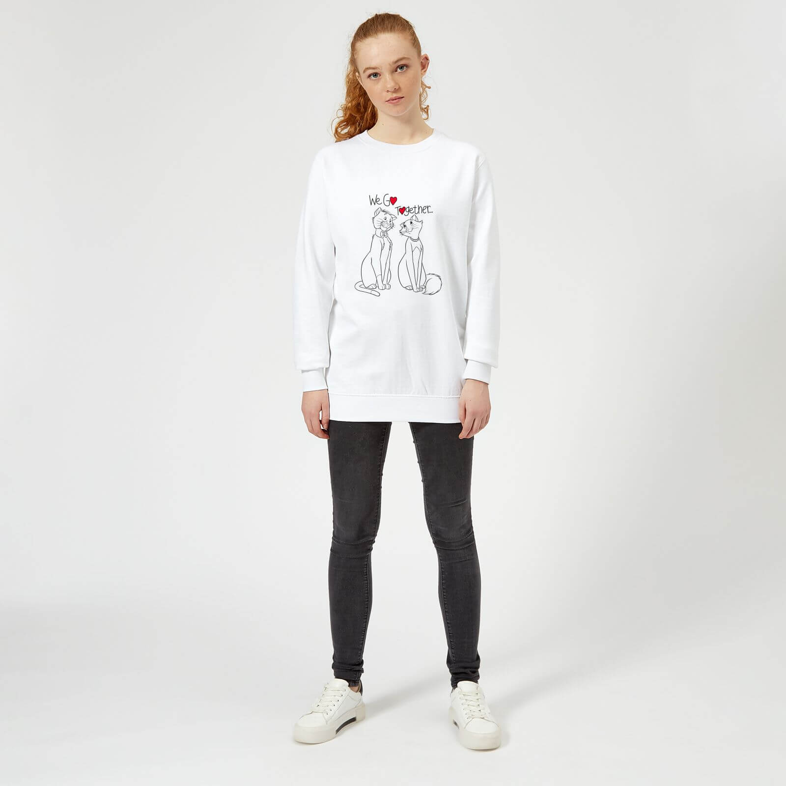 Disney Aristocats We Go Together Women's Sweatshirt - White - XS - Weiß 3