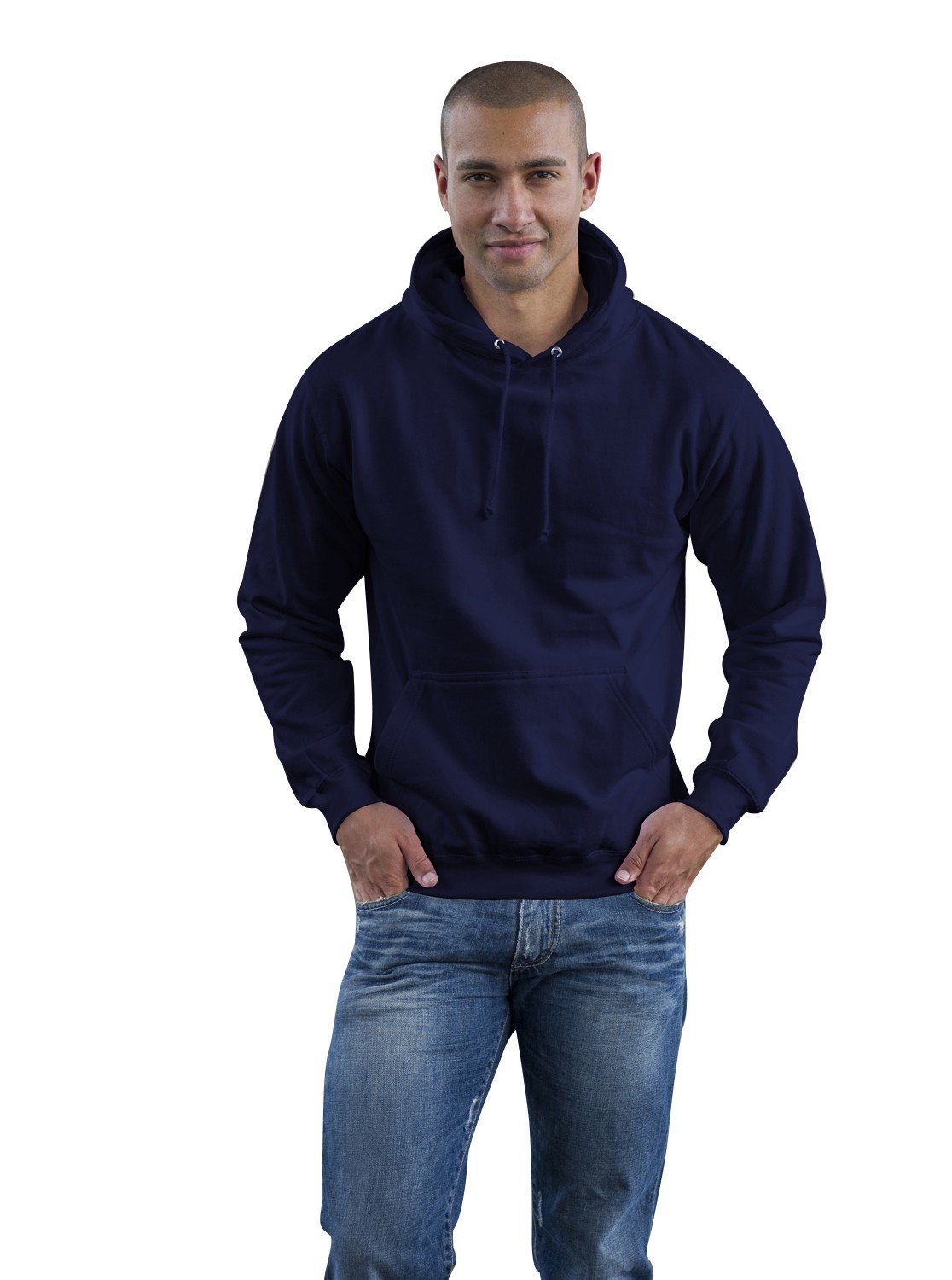 JH001 College Hoodie Kapuzenpullover Sweatshirt Kapuzensweatshirt, Farbe:New French Navy;Größen:L L,New French Navy